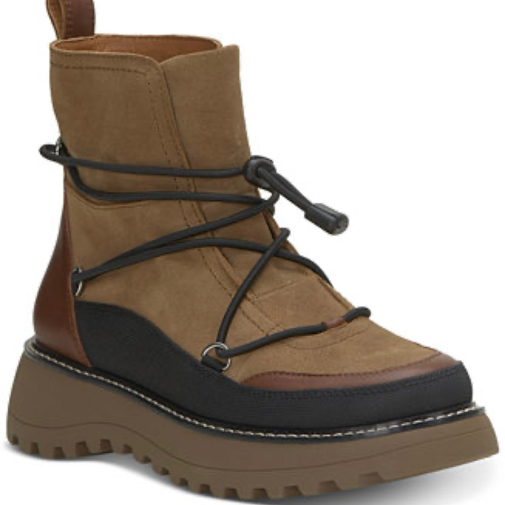 NWT Lucky Brand Women’s Caelia Pull On Lug Sole Winter Boots